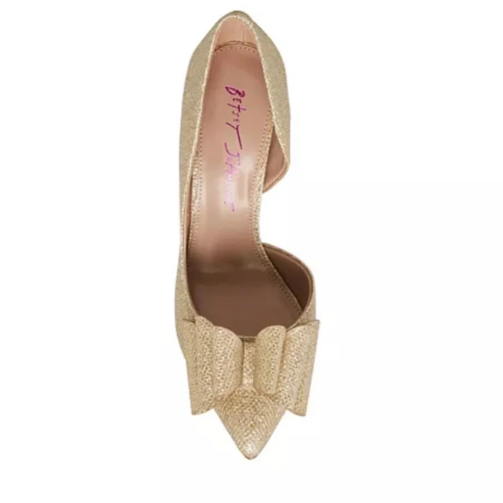 NWT BETSEY JOHNSON Women's Prince d'Orsay Evening Pumps - Size 7.5 - Picture 5 of 11